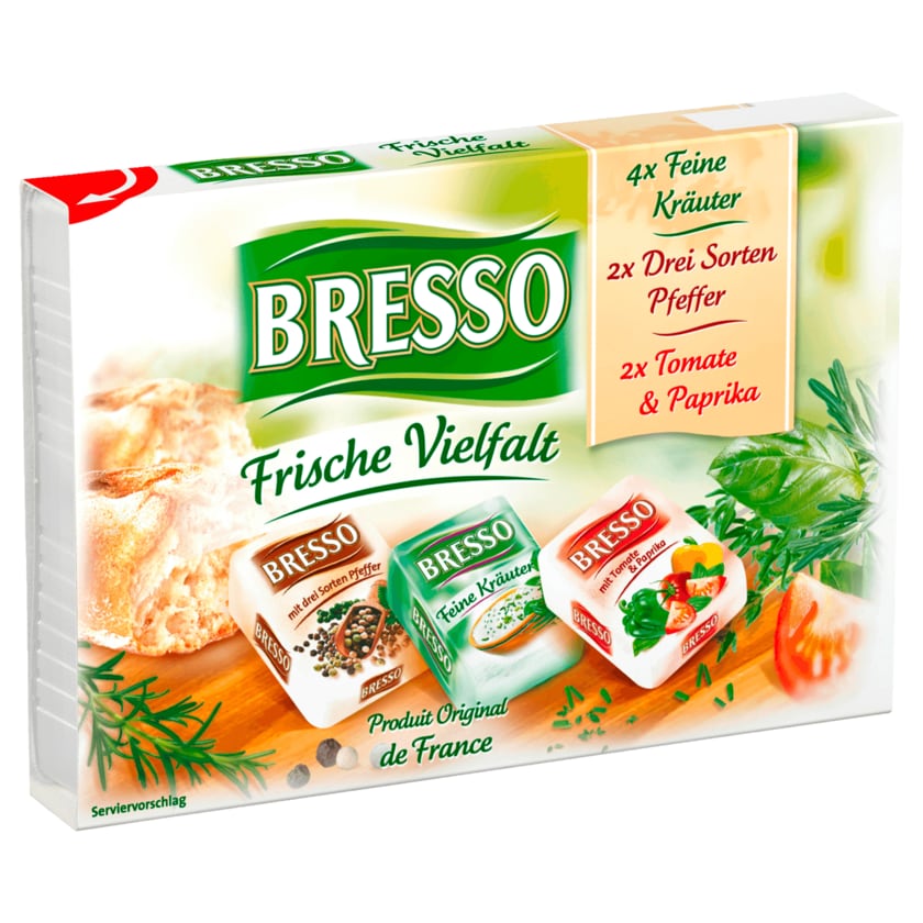 Bresso Frischkäse Frische Vielfalt portioniert 120g